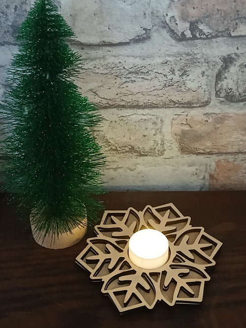 Bougeoir en bois personnalise